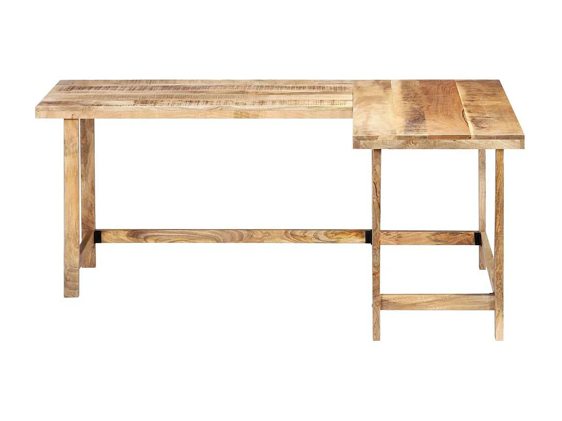 Bureau table meuble travail bois marron 120 x 60 x 76 cm 0502095