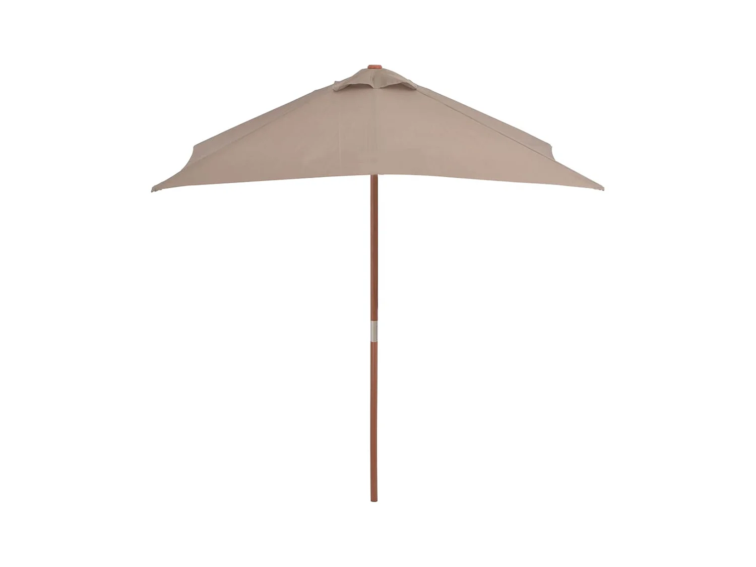Parasol avec mât en bois marron 150 x 200 x 235 cm 02_0008112