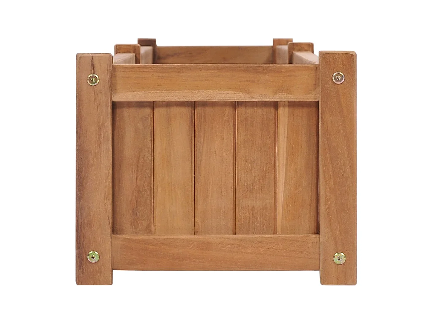 Jardinière bac lit surélevé bois marron 200 x 30 x 25 cm 02_0039222