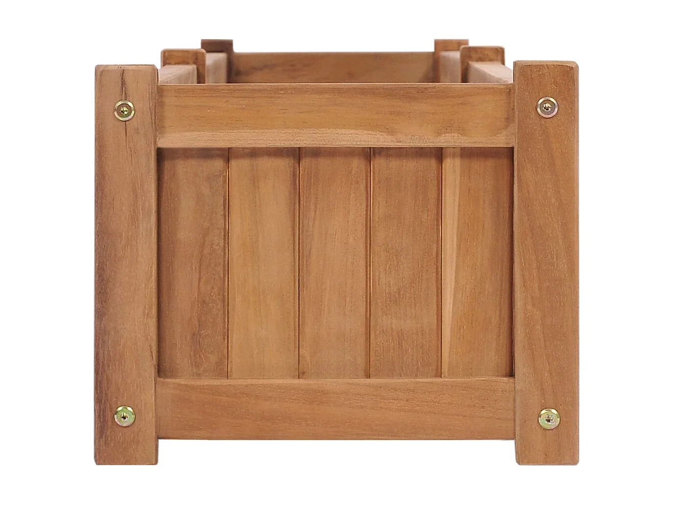 Jardinière bac lit surélevé bois marron 200 x 30 x 25 cm 02_0039222