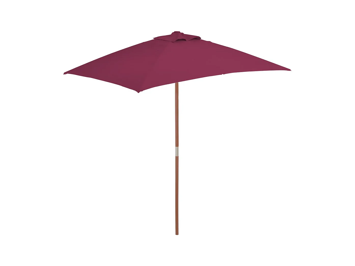 Parasol mobilier de jardin bois marron 150 x 200 x 235 cm 02_0008110