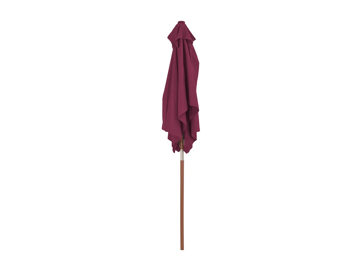 Parasol mobilier de jardin bois marron 150 x 200 x 235 cm 02_0008110