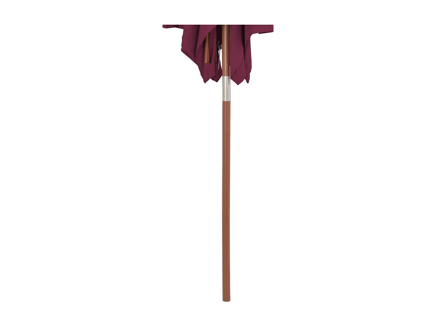 Parasol mobilier de jardin bois marron 150 x 200 x 235 cm 02_0008110