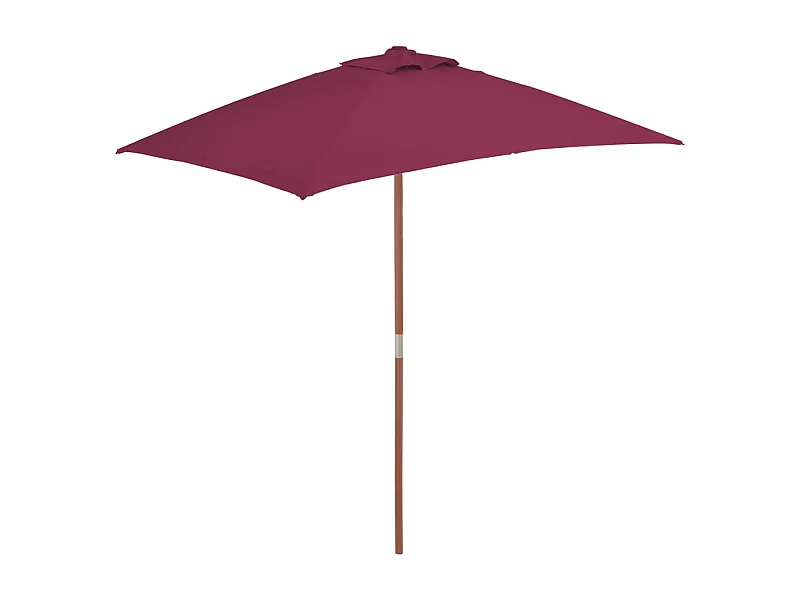 Parasol mobilier de jardin bois marron 150 x 200 x 235 cm 02_0008110