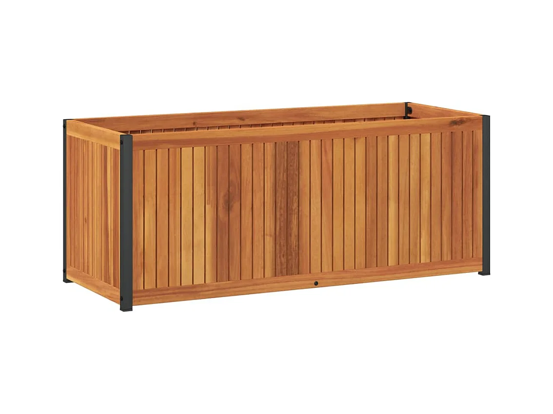 Jardinière bac lit surélevé marron 110 x 45 x 44 cm 02_0037359