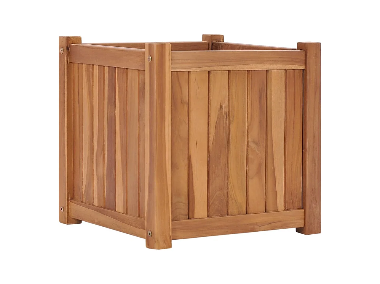 Jardinière bac lit surélevé bois marron 40 x 40 x 40 cm 02_0039230