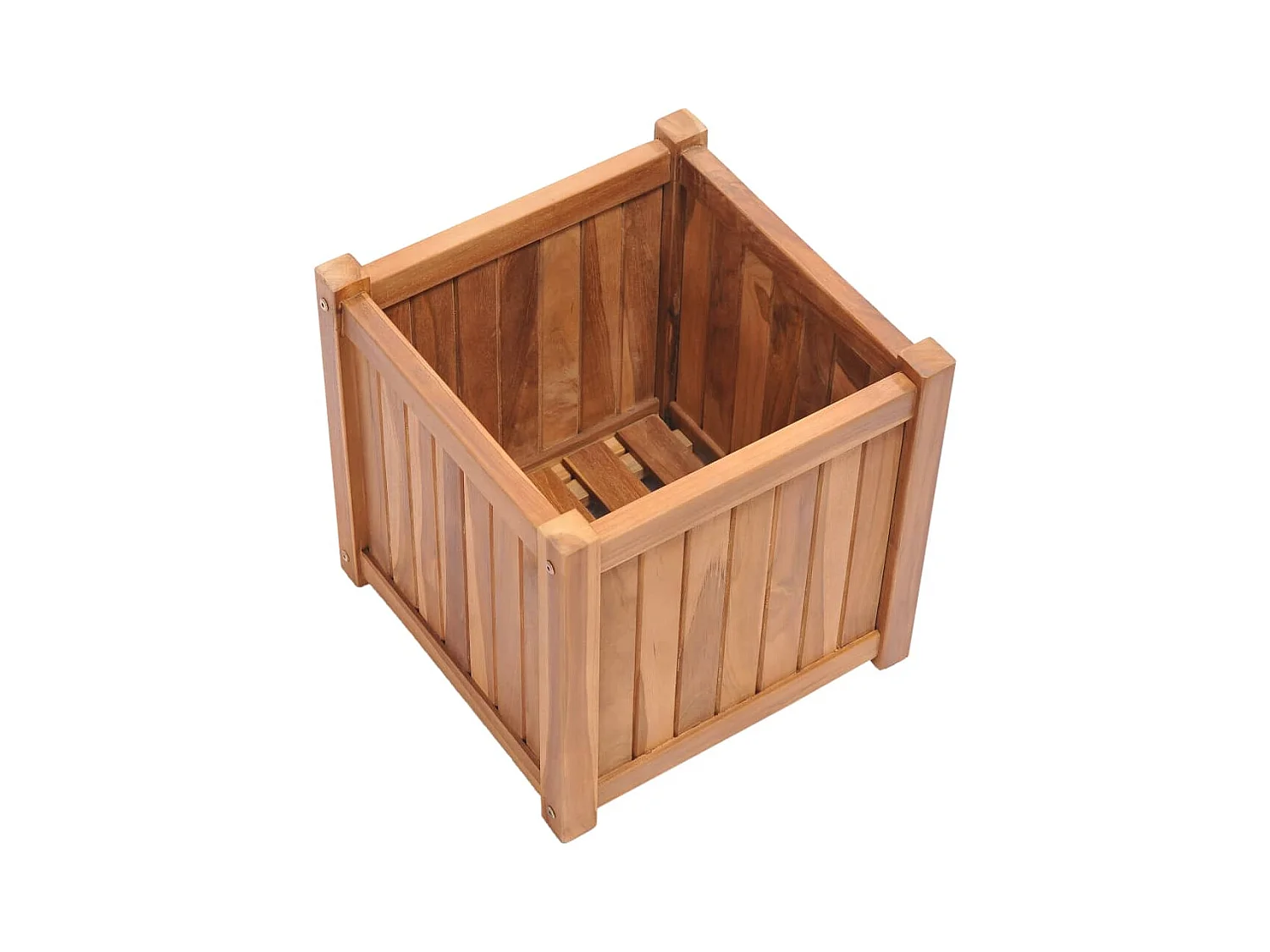 Jardinière bac lit surélevé bois marron 40 x 40 x 40 cm 02_0039230