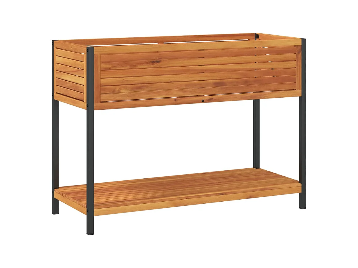 Jardinière bac lit surélevé marron 110 x 45 x 80 cm 02_0038611