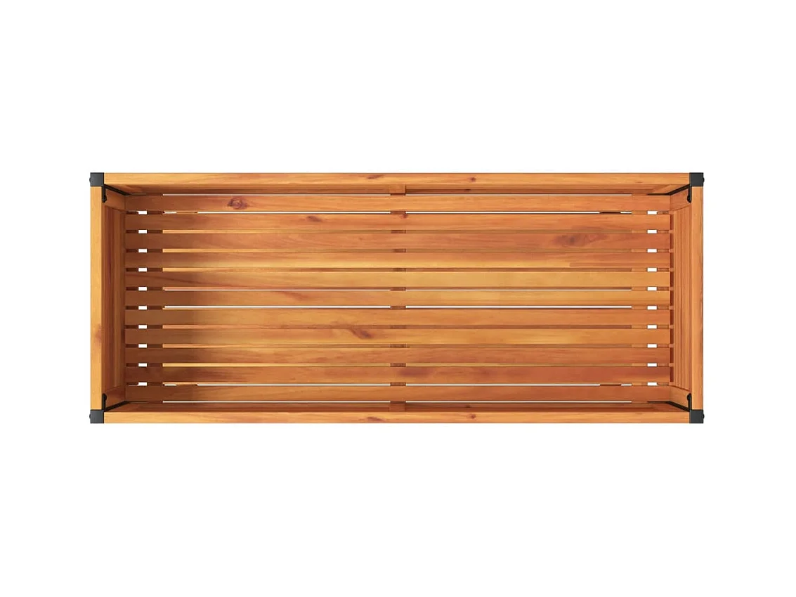 Jardinière bac lit surélevé marron 110 x 45 x 80 cm 02_0038611