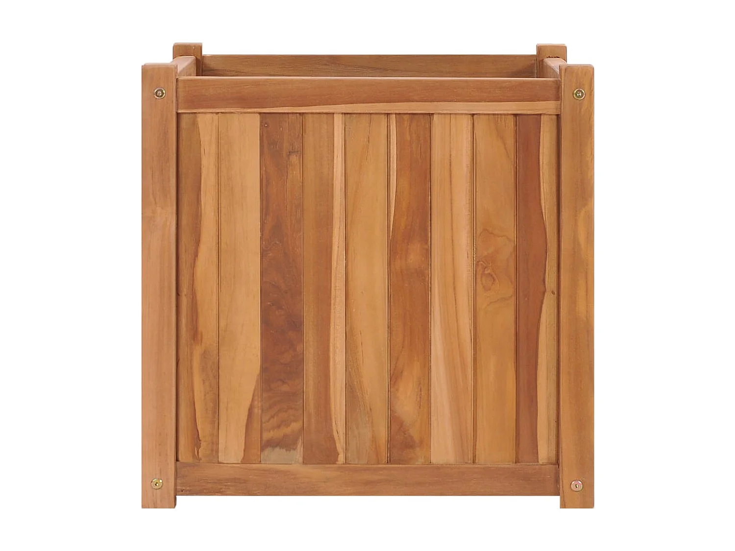Jardinière bac lit surélevé bois marron 50 x 50 x 50 cm 02_0039232