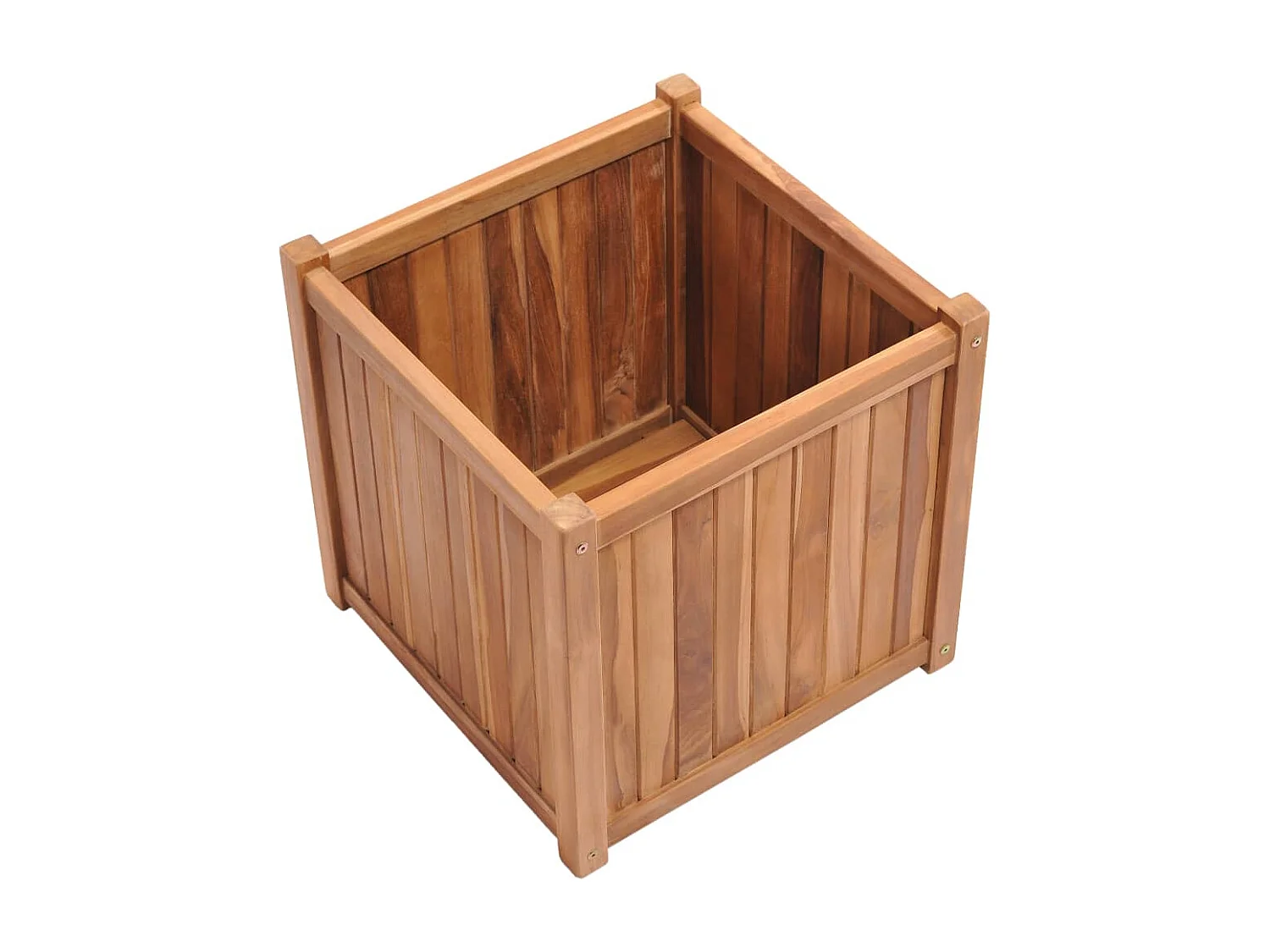 Jardinière bac lit surélevé bois marron 50 x 50 x 50 cm 02_0039232