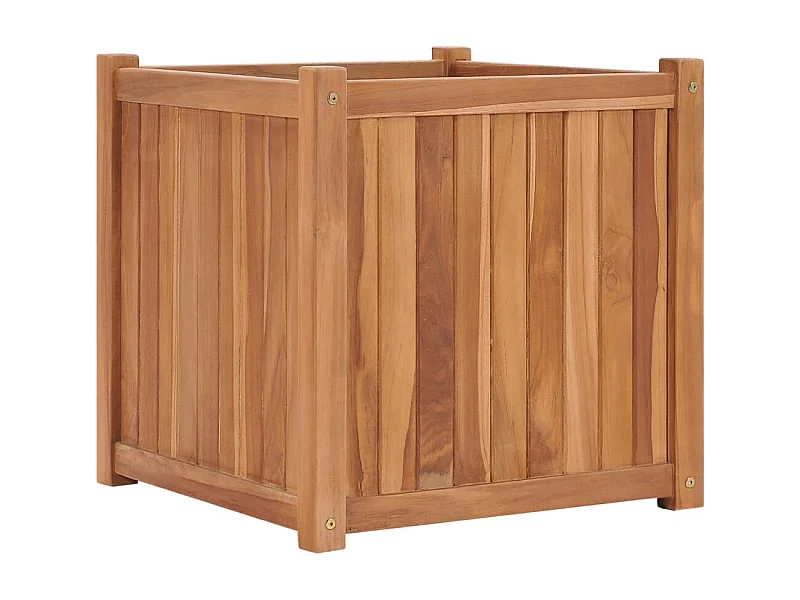 Jardinière bac lit surélevé bois marron 50 x 50 x 50 cm 02_0039232