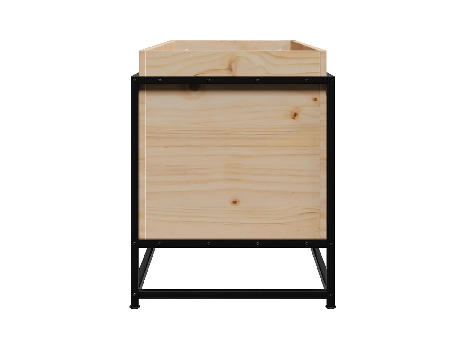 Jardinière bac lit surélevé bois marron 100 x 40 x 50 cm 02_0037268