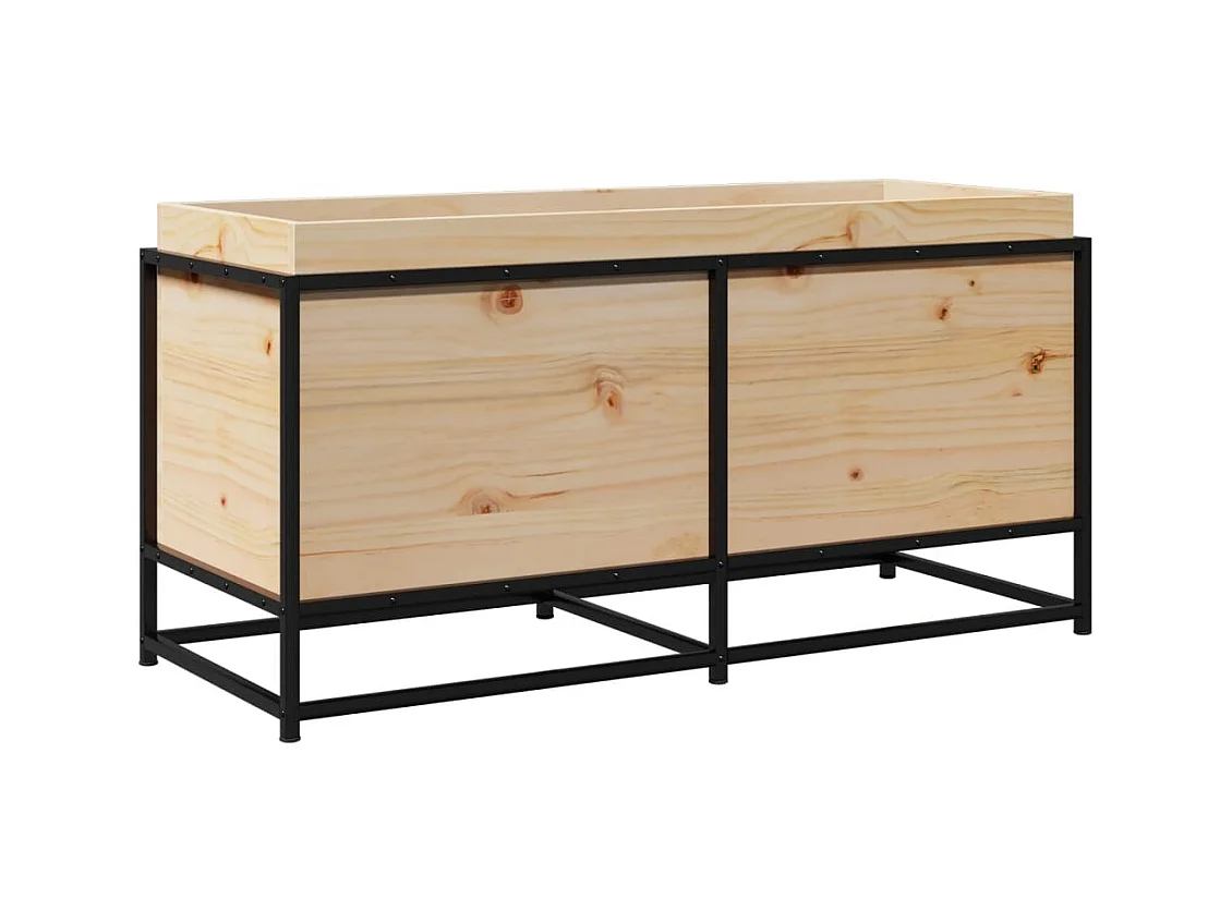 Jardinière bac lit surélevé bois marron 100 x 40 x 50 cm 02_0037268