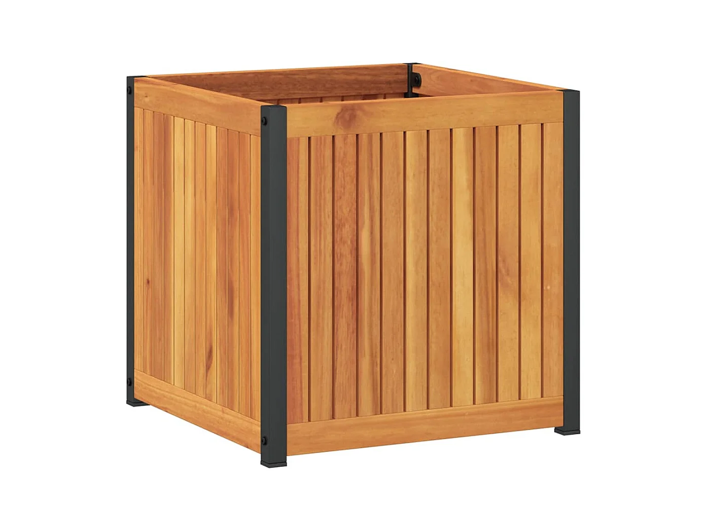 Jardinière bac lit surélevé marron 45 x 45 x 44 cm 02_0037605