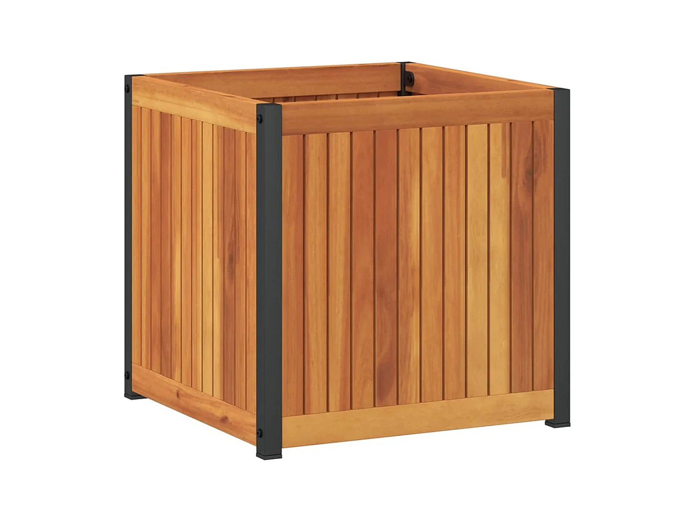 Jardinière bac lit surélevé marron 45 x 45 x 44 cm 02_0037605