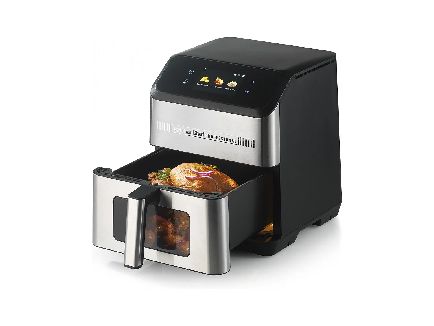 Kitchen Chef Friteuse air fryer 7l connectée +170 recettes incluses - WIFRY-CHEF