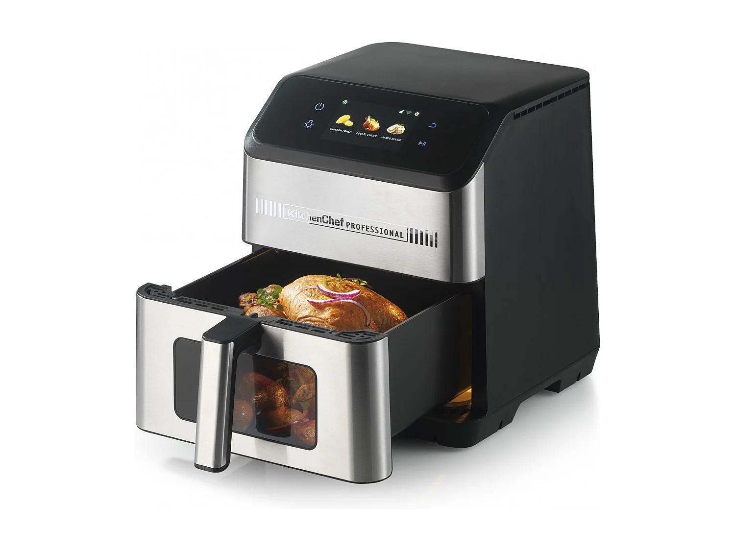Kitchen Chef Friteuse air fryer 7l connectée +170 recettes incluses - WIFRY-CHEF