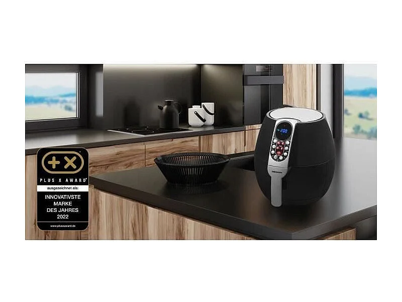 Friteuse a air chaud sans huile - MD 17320 - Panneau de commande numérique - 8 programmes - 8 L - 1500W