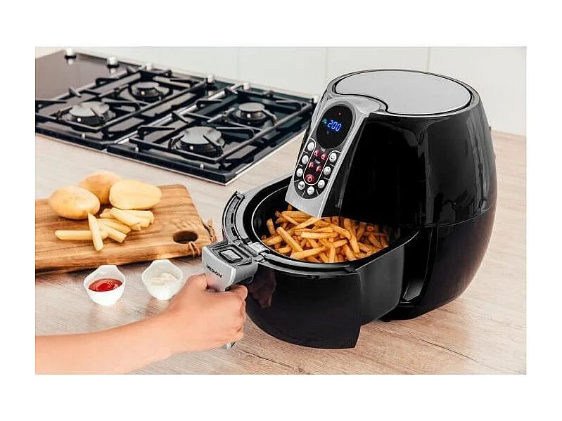 Friteuse a air chaud sans huile - MD 17320 - Panneau de commande numérique - 8 programmes - 8 L - 1500W