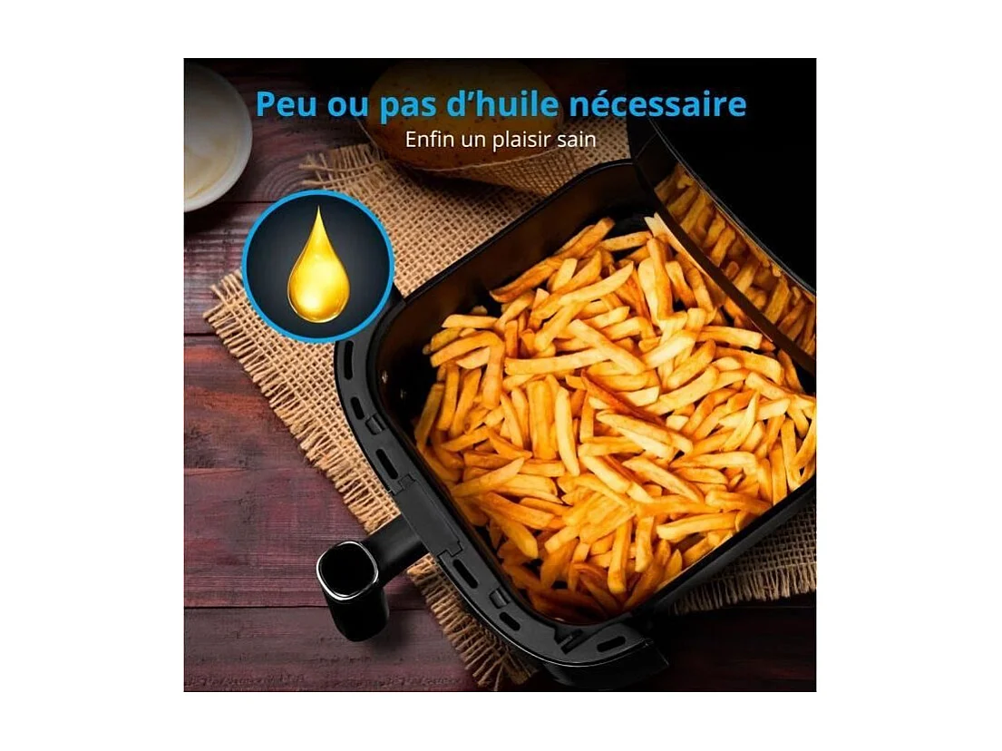 Friteuse a air chaud sans huile - MD 11780 - Température jusqu'a 230 °C - 10 programmes - 5 L - 1500 Watt