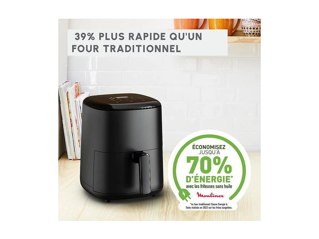 Friteuse zonder olie MOULINEX Easy Fry Compact 3 L 10 Automatische Programma's