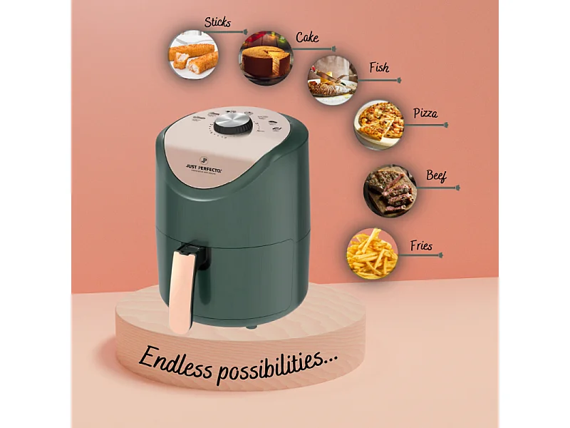 Just Perfecto JL-15: Friteuse à air chaud 1200W avec commande à cadran - 3.5L