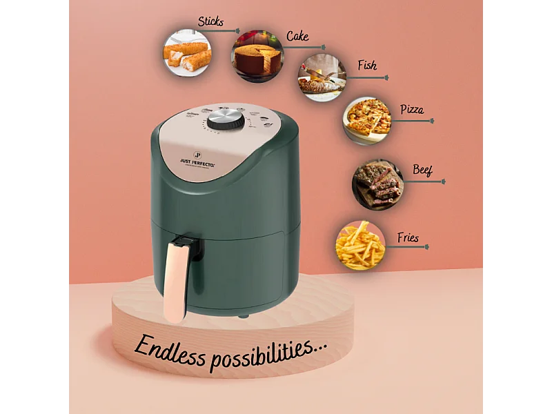 Just Perfecto JL-15: Friteuse à air chaud 1200W avec commande à cadran - 3.5L
