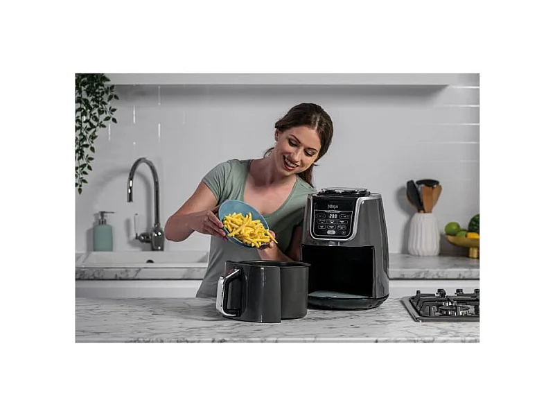 NINJA MAX AF160EU - Friteuse sans huile - 6 modes de cuisson predefinis - Panier grande capacite 5,2L - 1750W