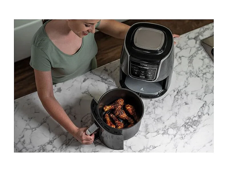 NINJA MAX AF160EU - Friteuse sans huile - 6 modes de cuisson predefinis - Panier grande capacite 5,2L - 1750W