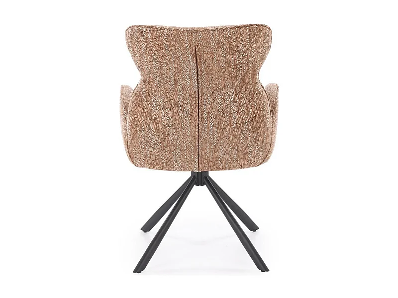 Chaise K571/fonction pivotante/revêtement en tissu/Marron