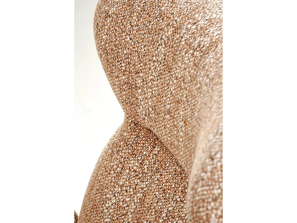 Chaise K571/fonction pivotante/revêtement en tissu/Marron