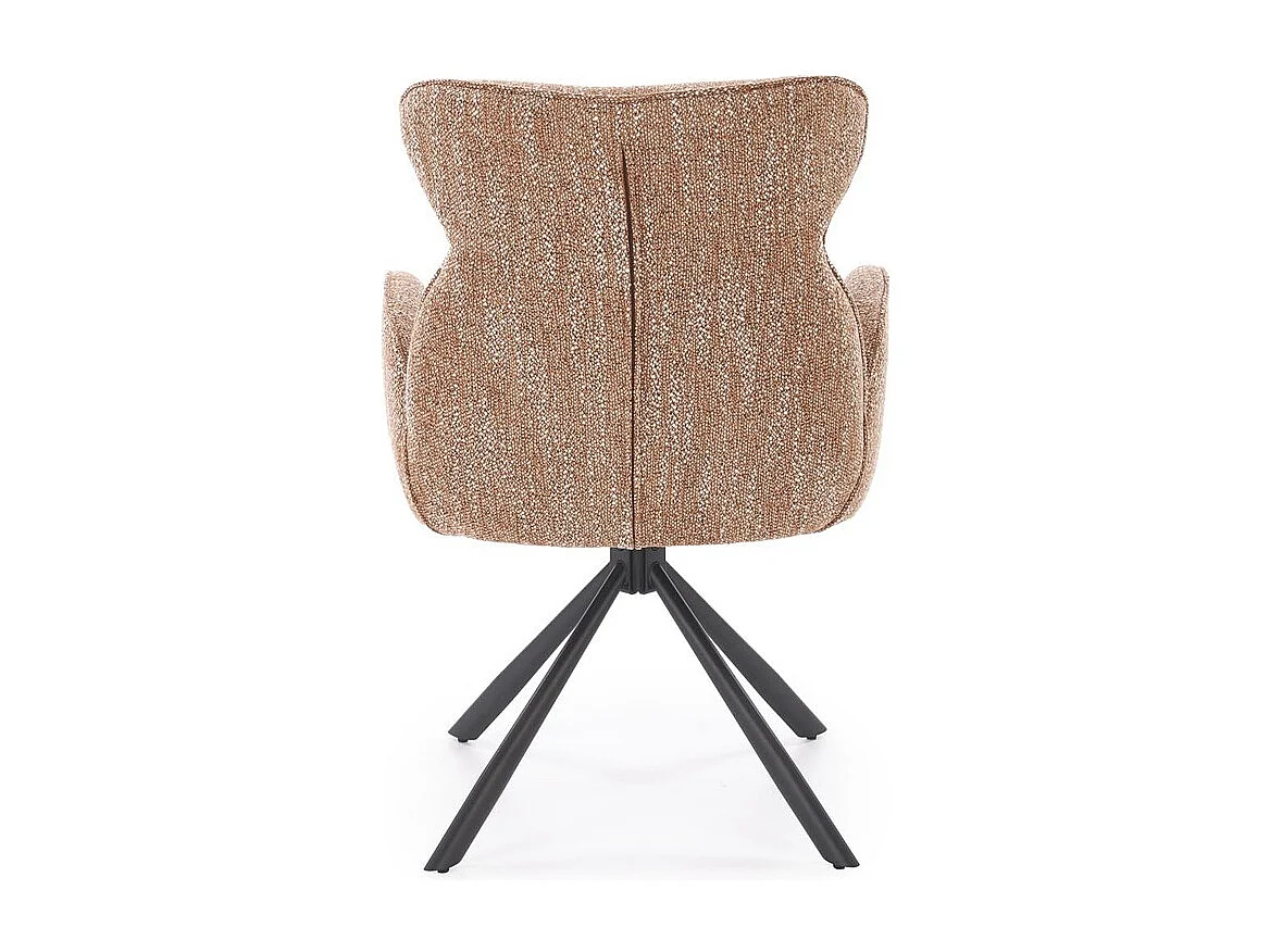 Chaise K571/fonction pivotante/revêtement en tissu/Marron
