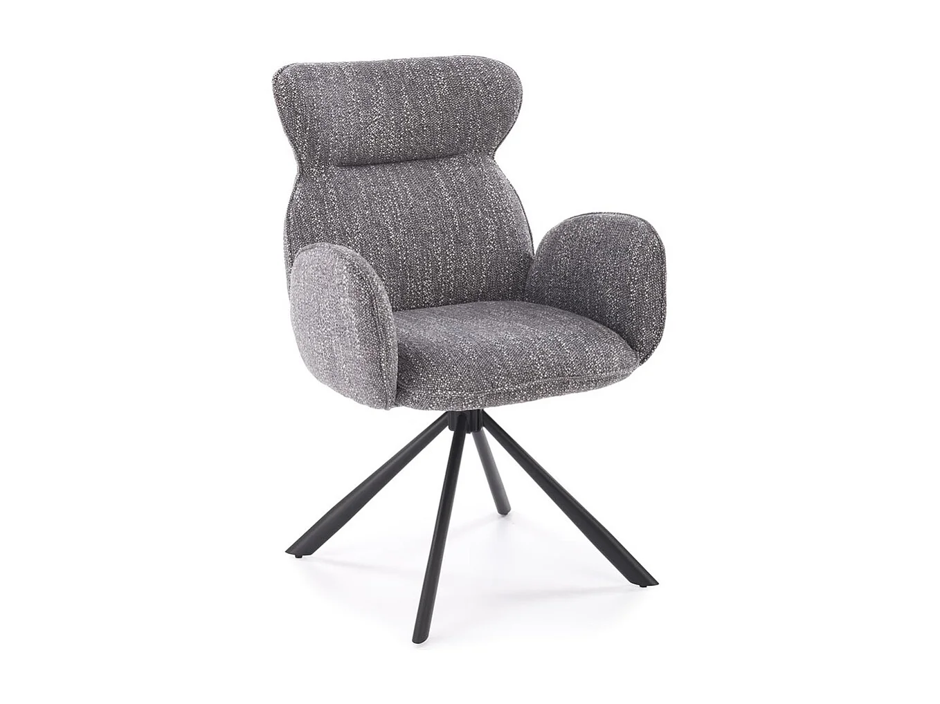 Chaise K571/fonction pivotante/revêtement en tissu/Gris