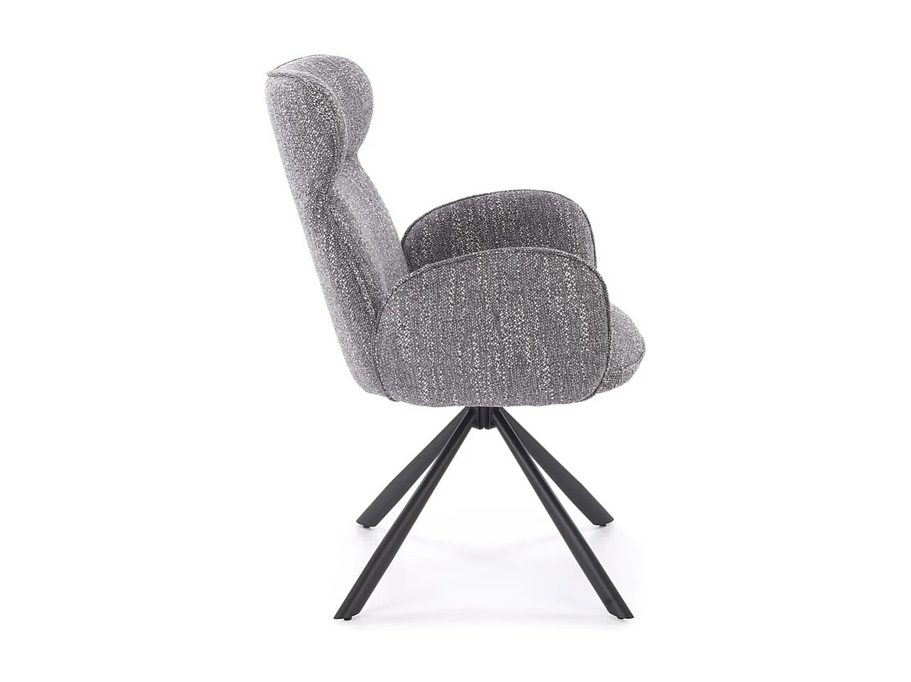 Chaise K571/fonction pivotante/revêtement en tissu/Gris