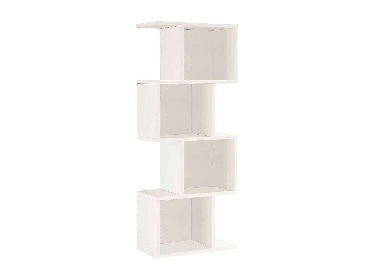 Libreria Pensile Rebecca Mobili Balay 125x50x25 Truciolato Bianco Moderno