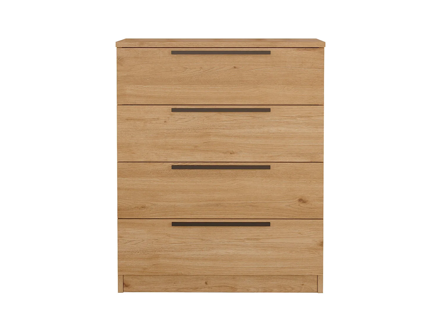 Commode 4 tiroirs Rebecca Mobili Aoki 87,5x72x42 Panneau de particules Fer Marron Gris Foncé Moderne