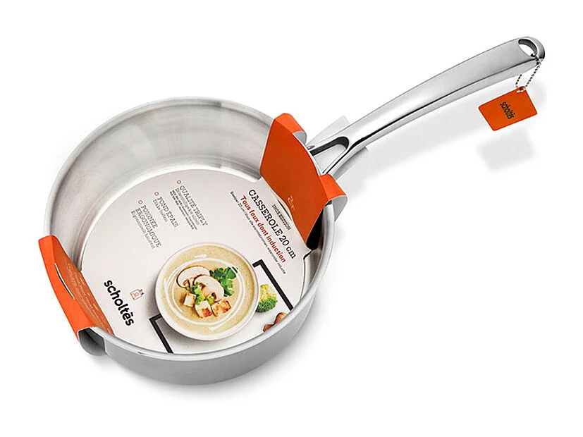 Casserolerie Scholtes CASSEROLE INOX TRIPLY SCHOLTES 20 CM DE DIAMETRE