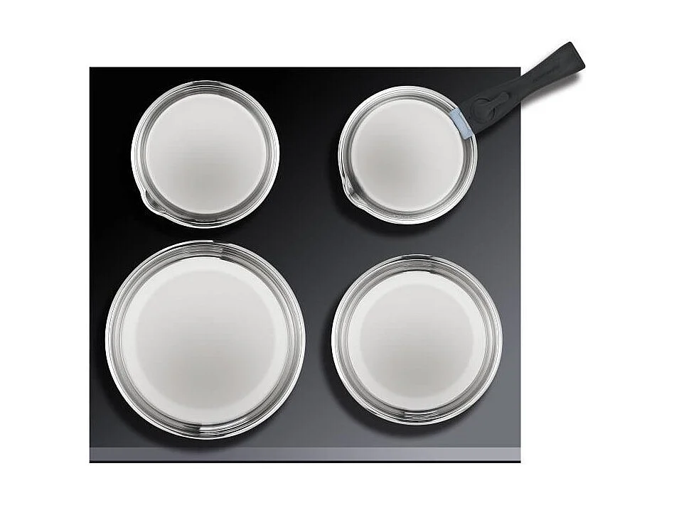 ARTHUR MARTIN AM5538 - Batterie de cuisine 8 pieces Inox : 3 poeles, 3 casseroles, 2 poignées - Tous feux dont induction