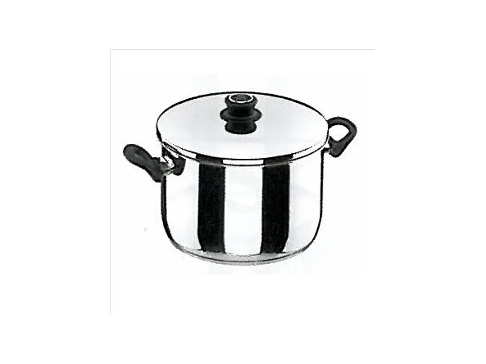 Marmite Studio 20 cm Inox 18/10 avec Couvercle et Poignée Ergonomique