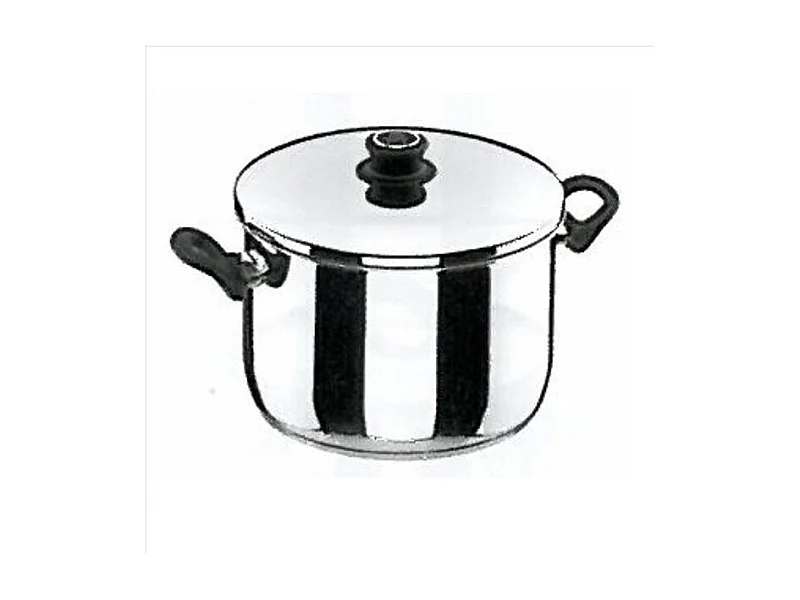 Marmite Studio 20 cm Inox 18/10 avec Couvercle et Poignée Ergonomique