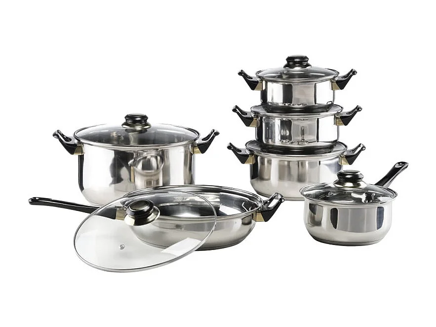 HI Ensemble d ustensiles de cuisine 12 pcs Acier inoxydable