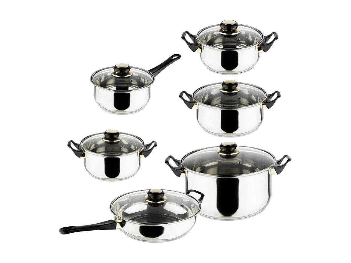 HI Ensemble d ustensiles de cuisine 12 pcs Acier inoxydable