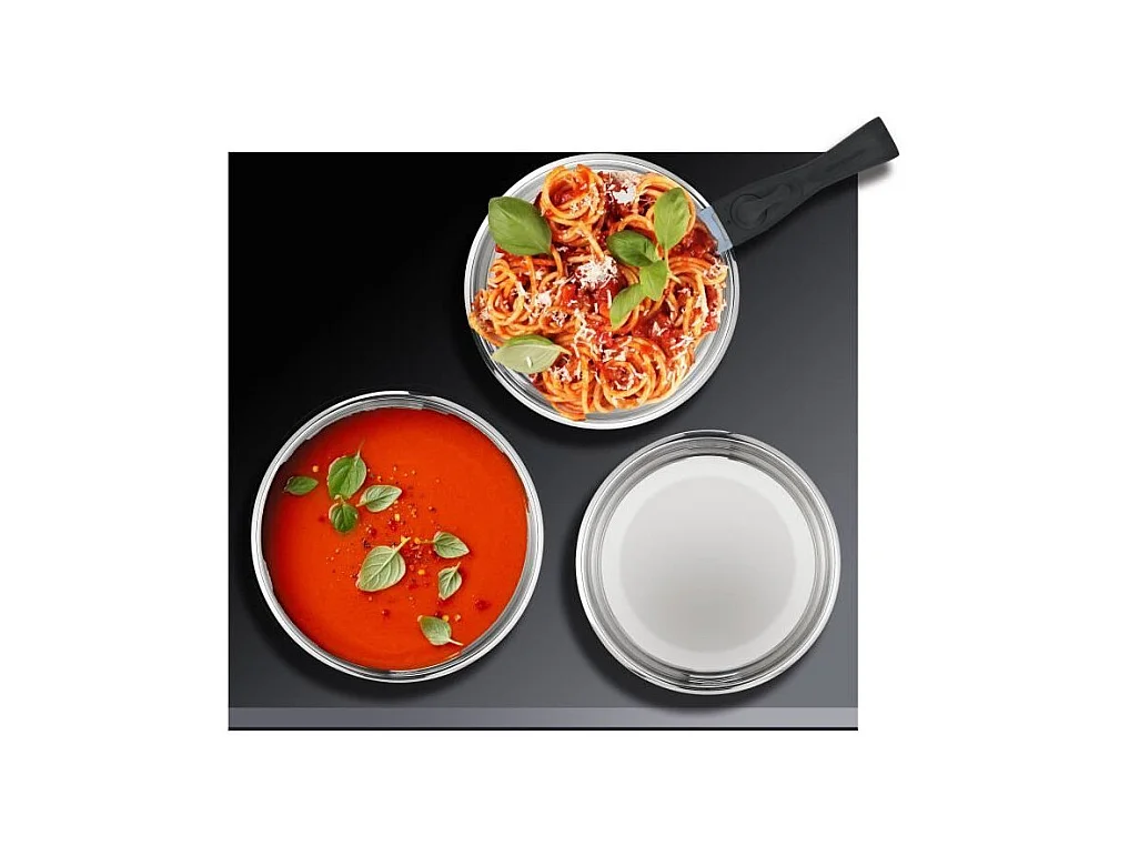 Batterie de cuisine induction - ARTHUR MARTIN - AM0566 - 18 pieces - Poignée amovible - Tous feux dont induction - Acier inoxyd