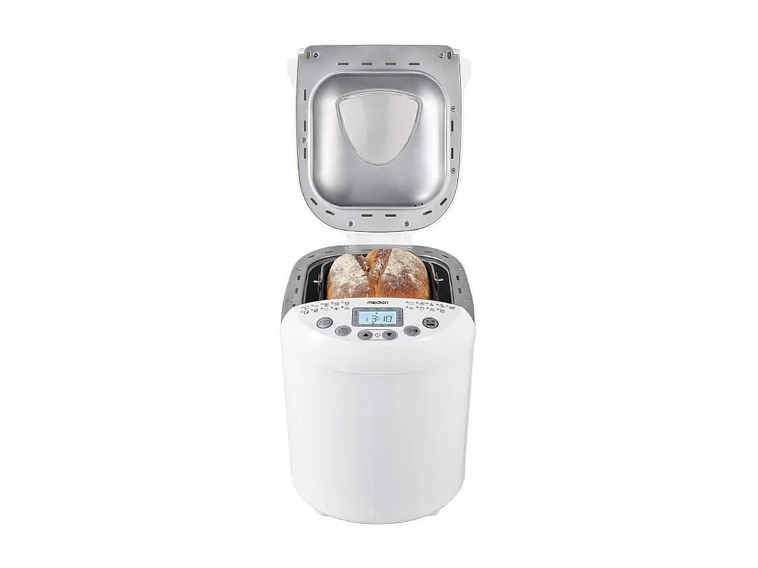 Machine a Pain - MEDION - 50073723 - 550 W - 19 programmes - Hublot - Blanc