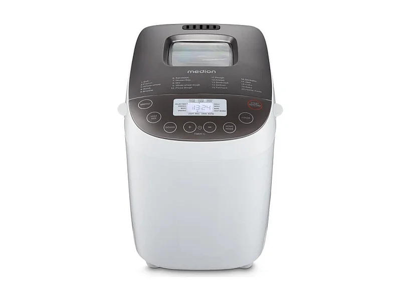 Machine a Pain - MEDION - 50076798 - 950 W - 19 programmes - Hublot - Blanc