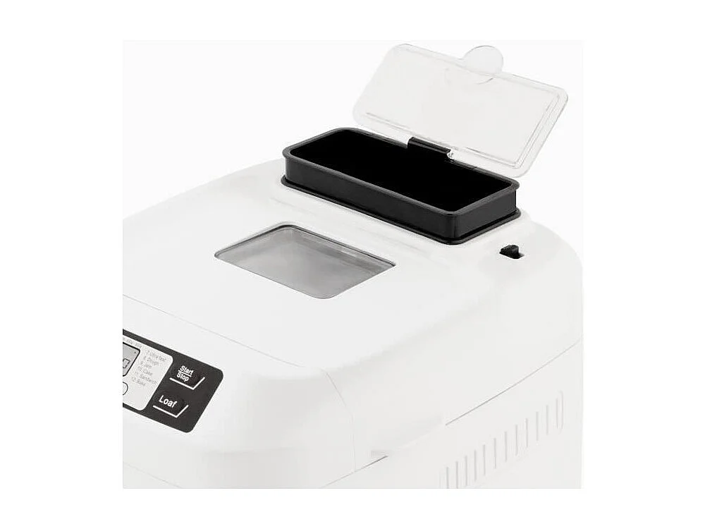 H.KoeNIG BAKE340 - Machine a pain avec graines - 12 programmes - 3 niveaux de cuisson - 550W - 2 tailles: 650 ou 800g - Ecran LC