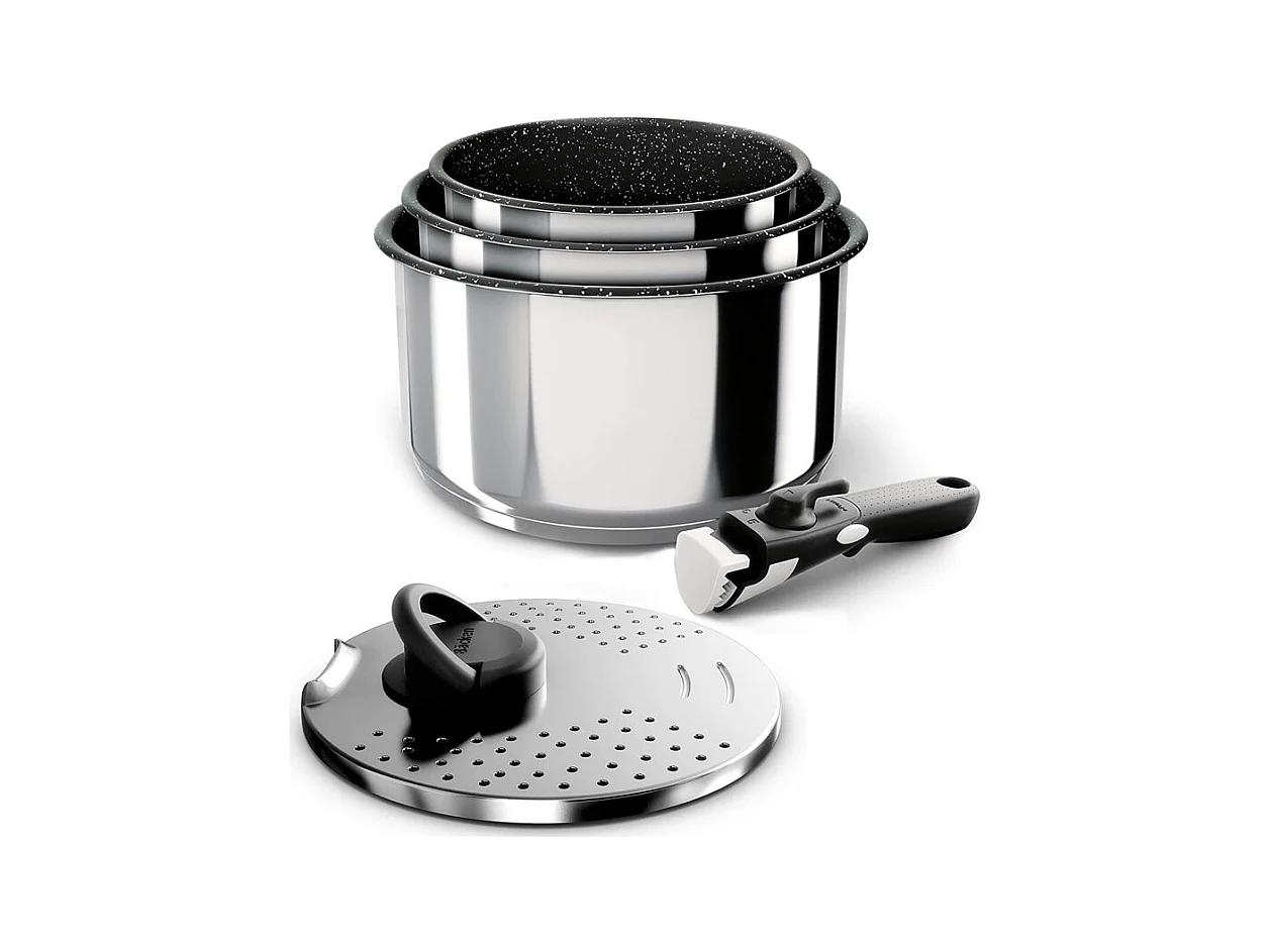 Backen 391505, Set de Casseroles 16,18,20cm, Inox, 5 Pièces