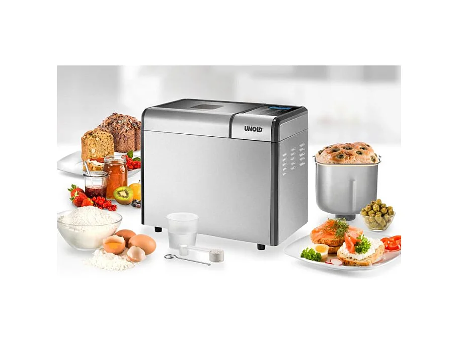 Machine à pain Unold Backmeister Edel en acier inoxydable (68456) - Argent