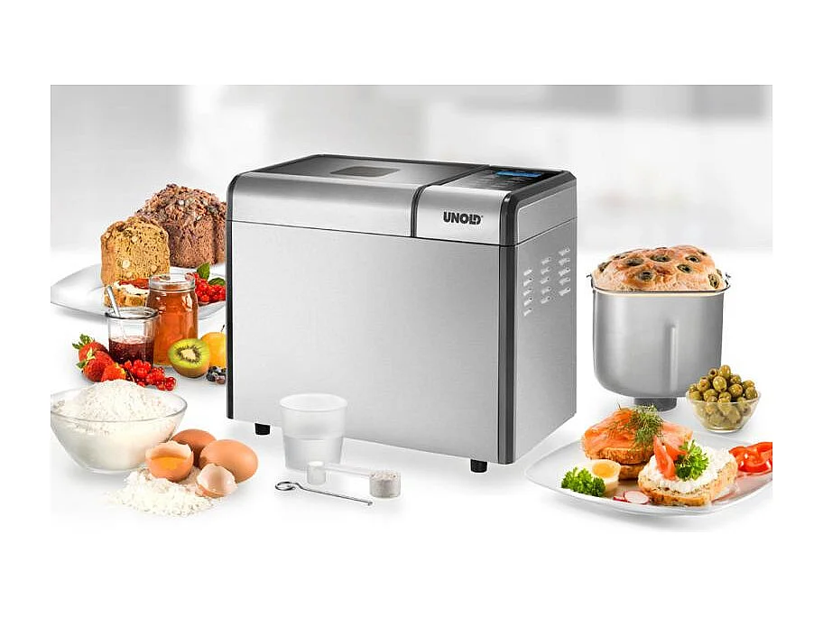 Machine à pain Unold Backmeister Edel en acier inoxydable (68456) - Argent